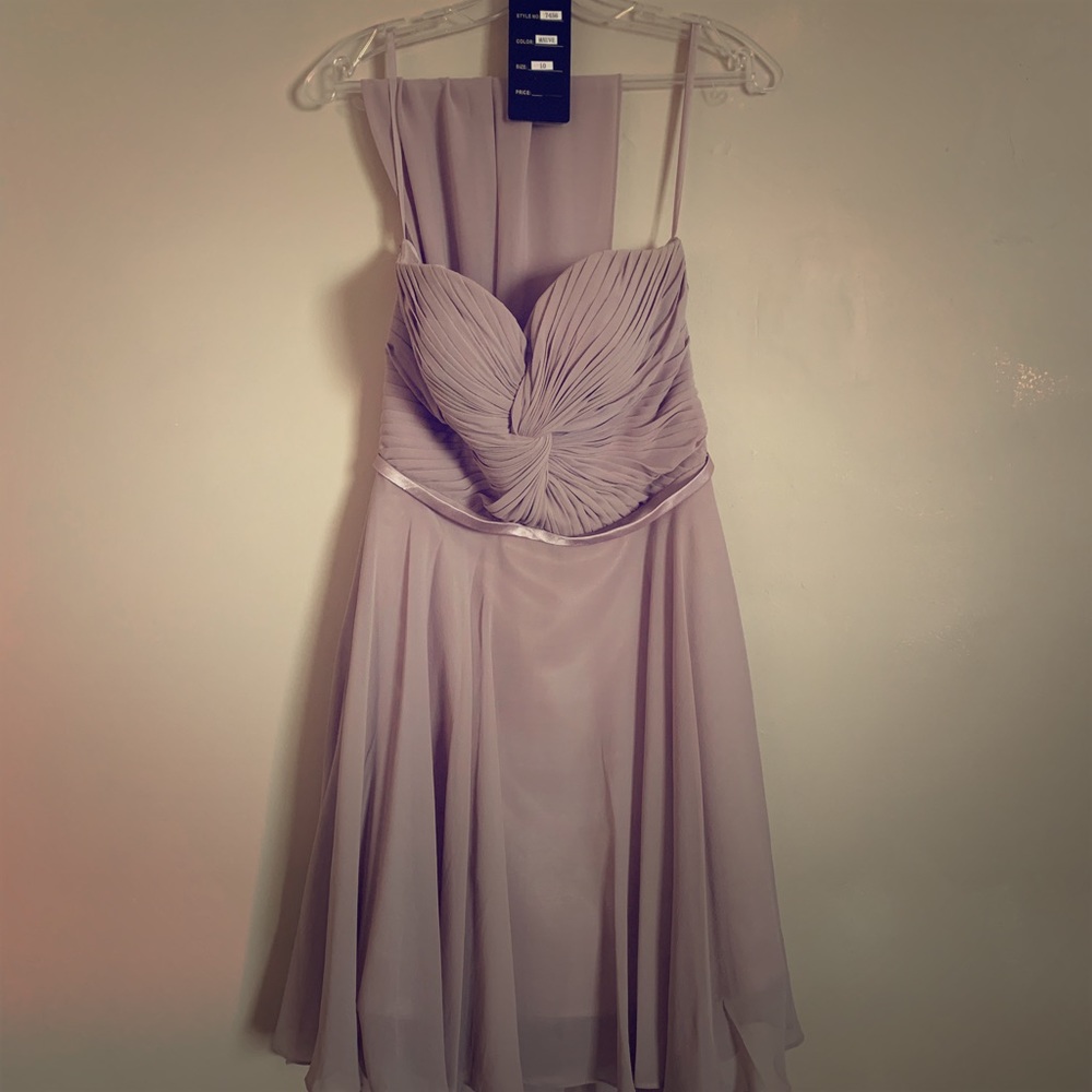 Mid length-high low event dress